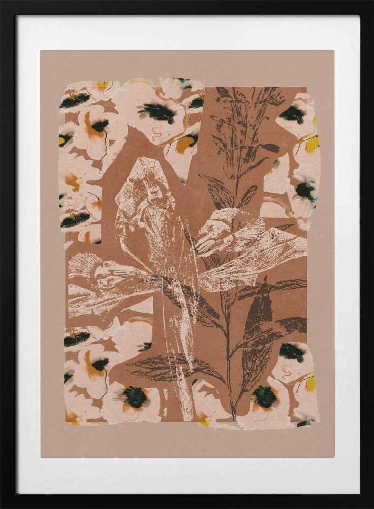 Earthy Floral Collage