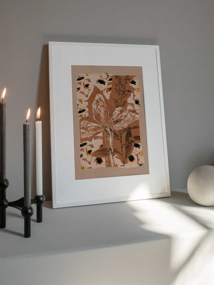 Earthy Floral Collage