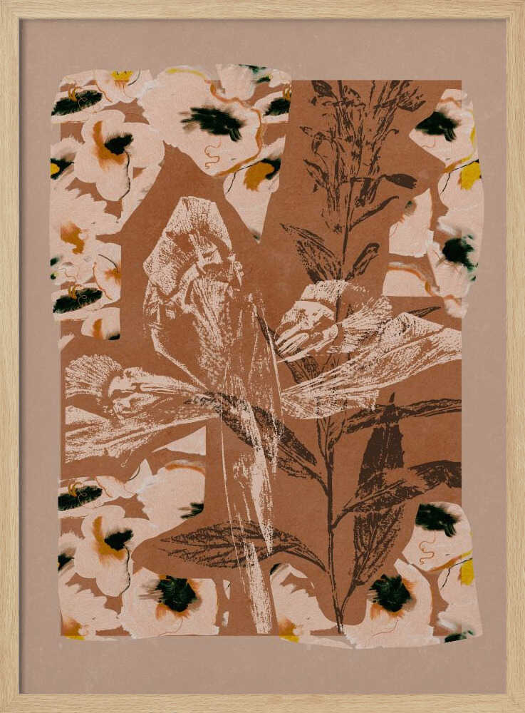 Earthy Floral Collage