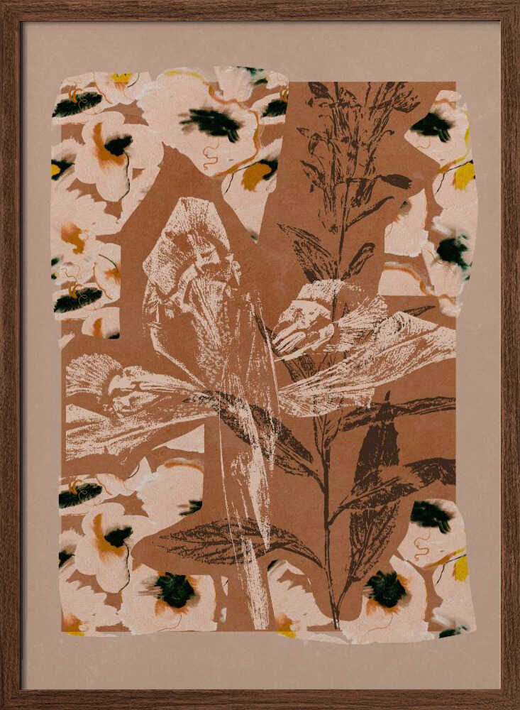 Earthy Floral Collage
