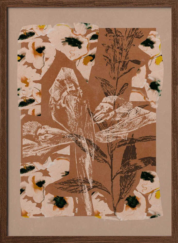Earthy Floral Collage