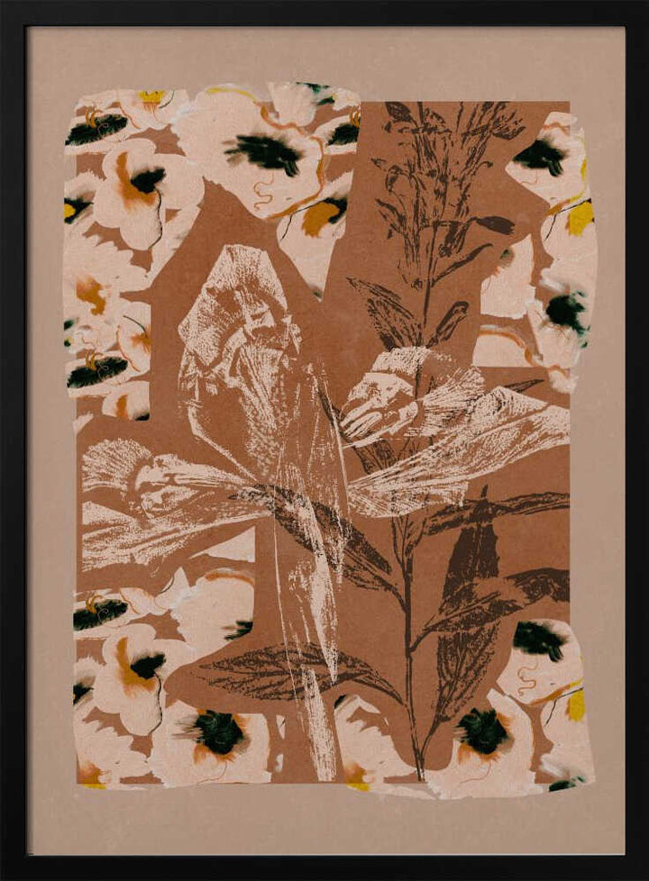 Earthy Floral Collage