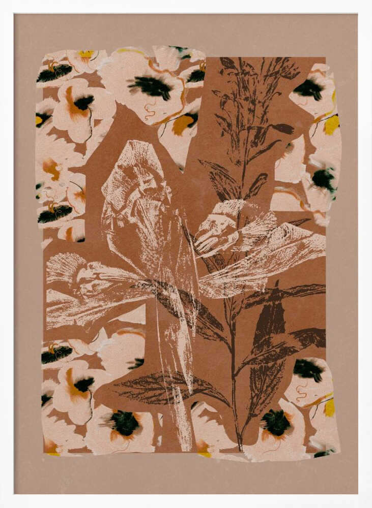 Earthy Floral Collage