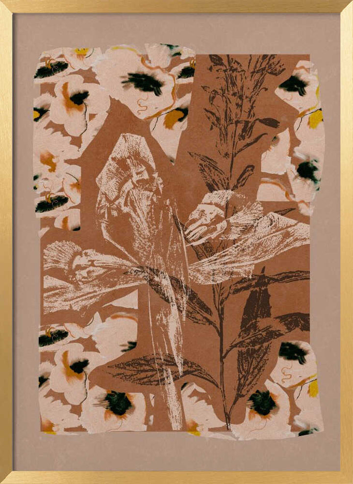Earthy Floral Collage