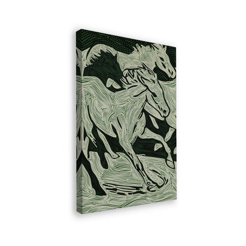 Flowing Green Horses