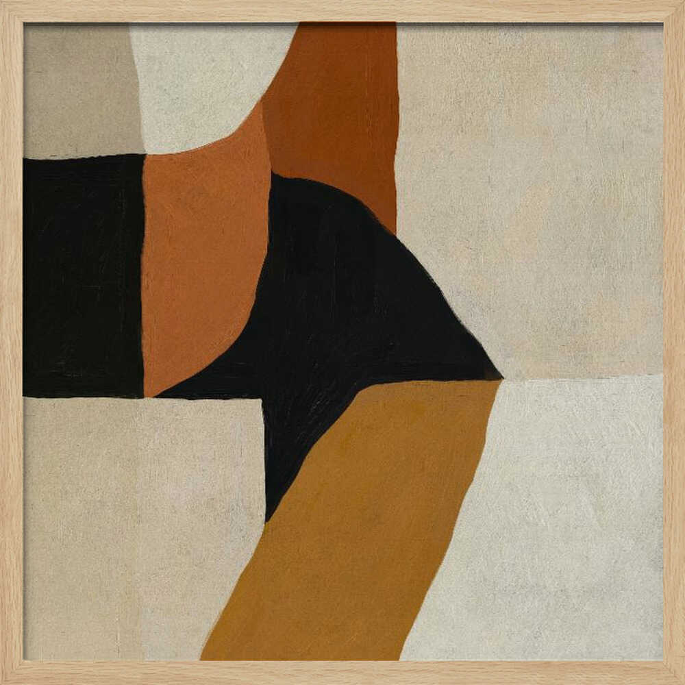 "Warm Abstract Forms" by Dan Hobday — Abstract Wall Art