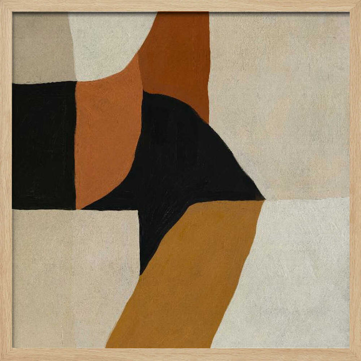 "Warm Abstract Forms" by Dan Hobday — Abstract Wall Art