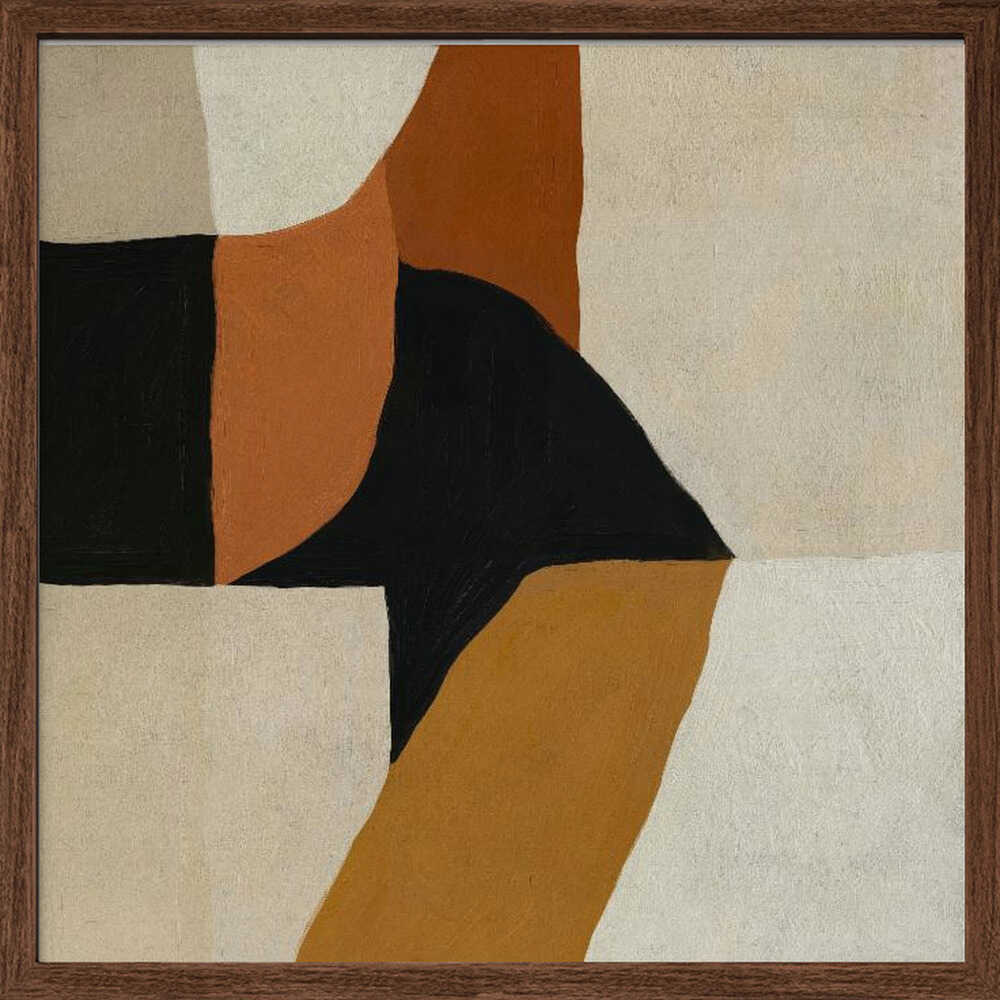 "Warm Abstract Forms" by Dan Hobday — Abstract Wall Art