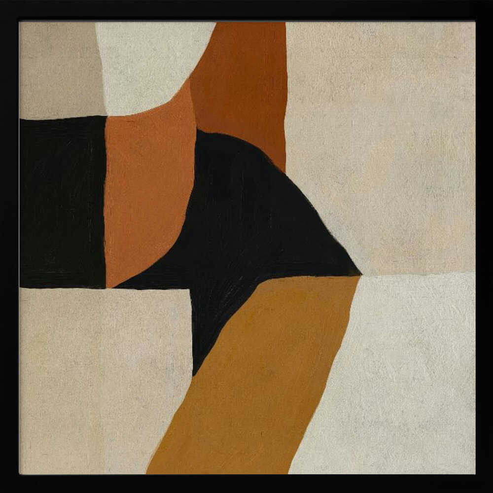 "Warm Abstract Forms" by Dan Hobday — Abstract Wall Art