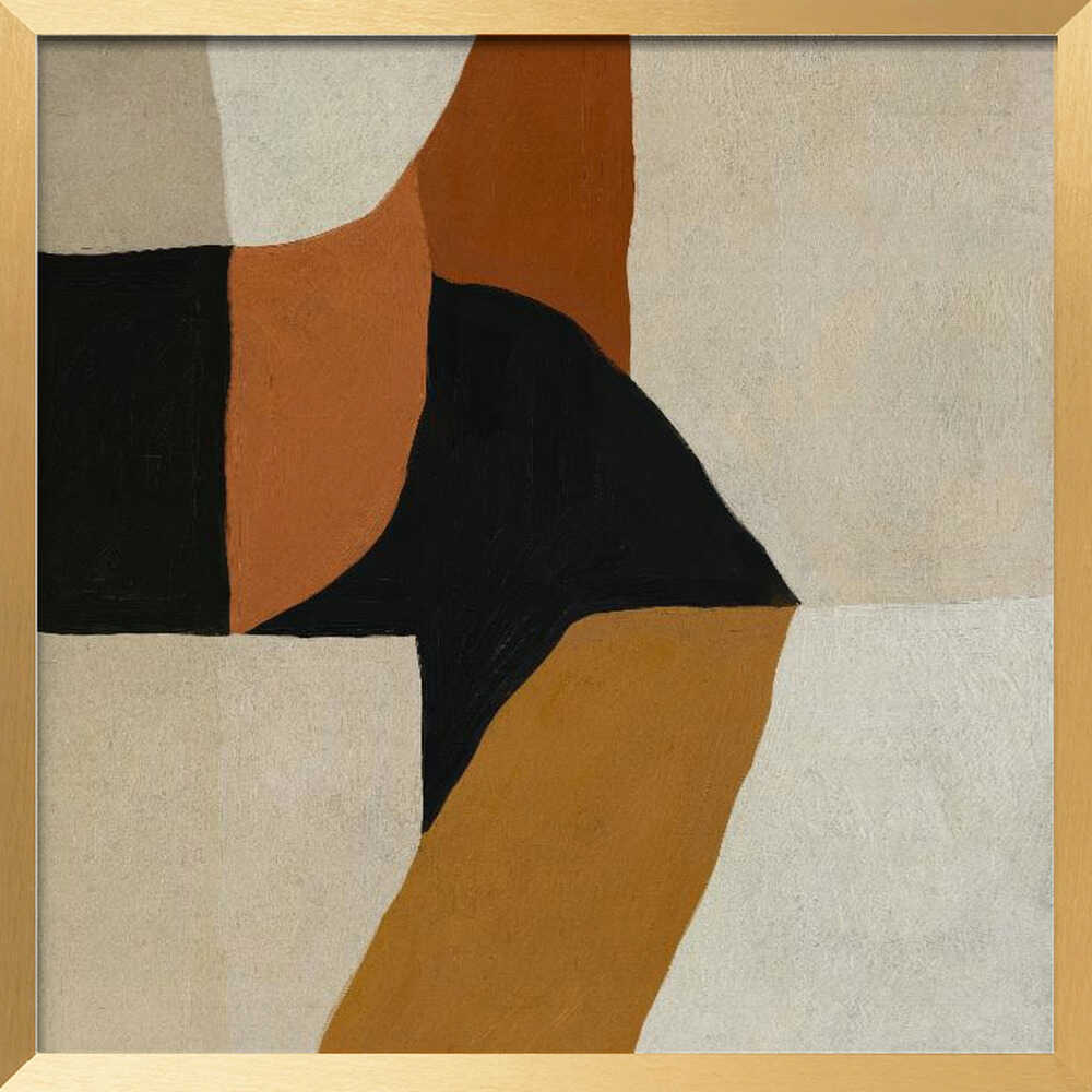 "Warm Abstract Forms" by Dan Hobday — Abstract Wall Art