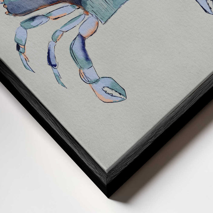 "Coastal Blue Crab Painting" by Nikita Jariwala — Animals Wall Art