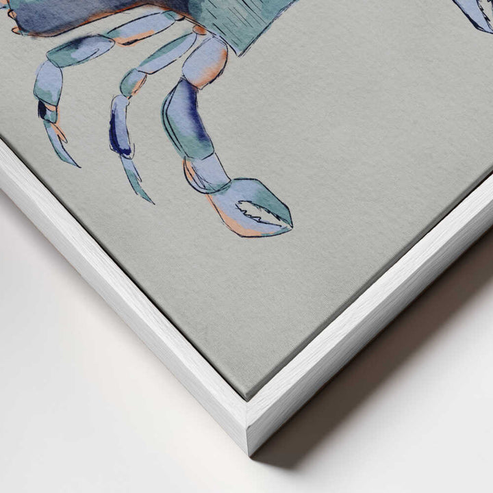 "Coastal Blue Crab Painting" by Nikita Jariwala — Animals Wall Art
