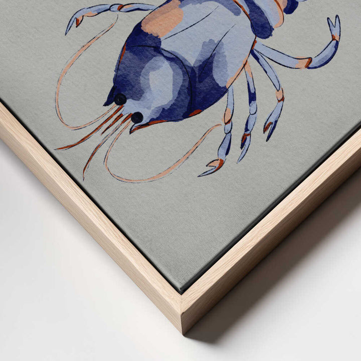 "Blue Lobsters Watercolor" by Nikita Jariwala — Animals Wall Art