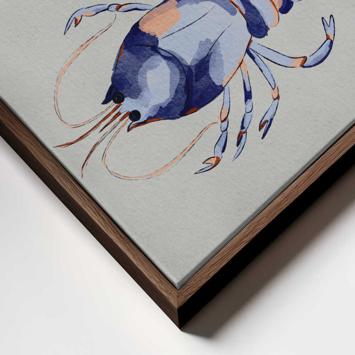 "Blue Lobsters Watercolor" by Nikita Jariwala — Animals Wall Art