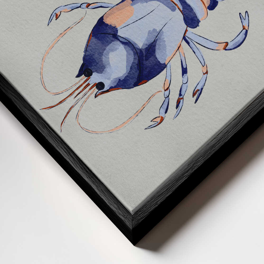 "Blue Lobsters Watercolor" by Nikita Jariwala — Animals Wall Art