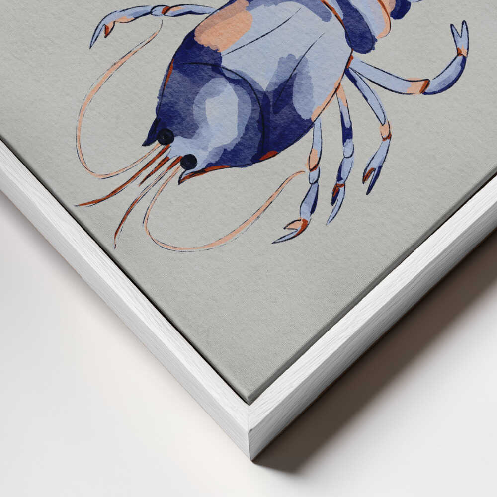 "Blue Lobsters Watercolor" by Nikita Jariwala — Animals Wall Art