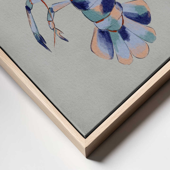 "Colorful Blue Lobster" by Nikita Jariwala — Animals Wall Art