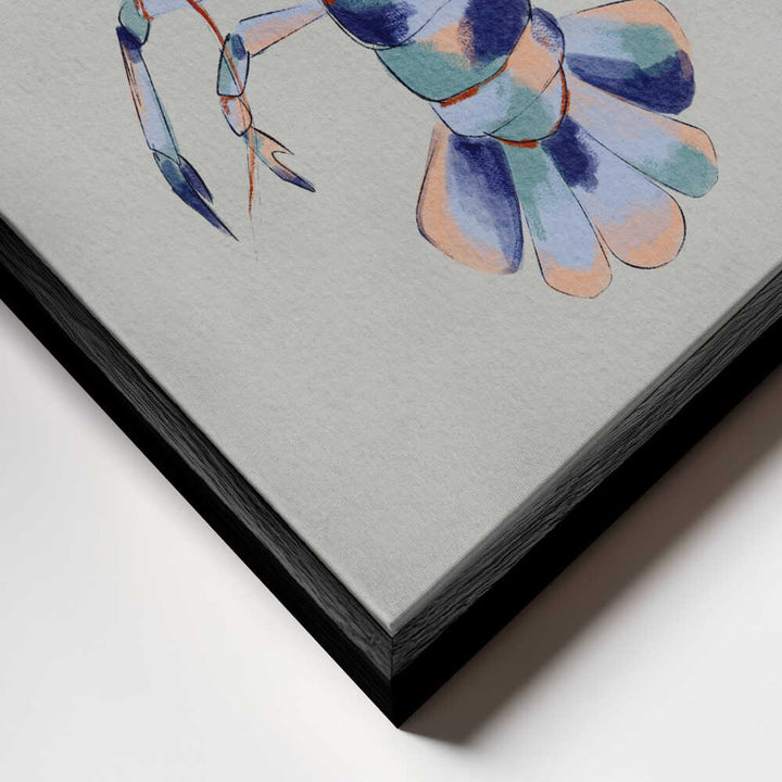 "Colorful Blue Lobster" by Nikita Jariwala — Animals Wall Art