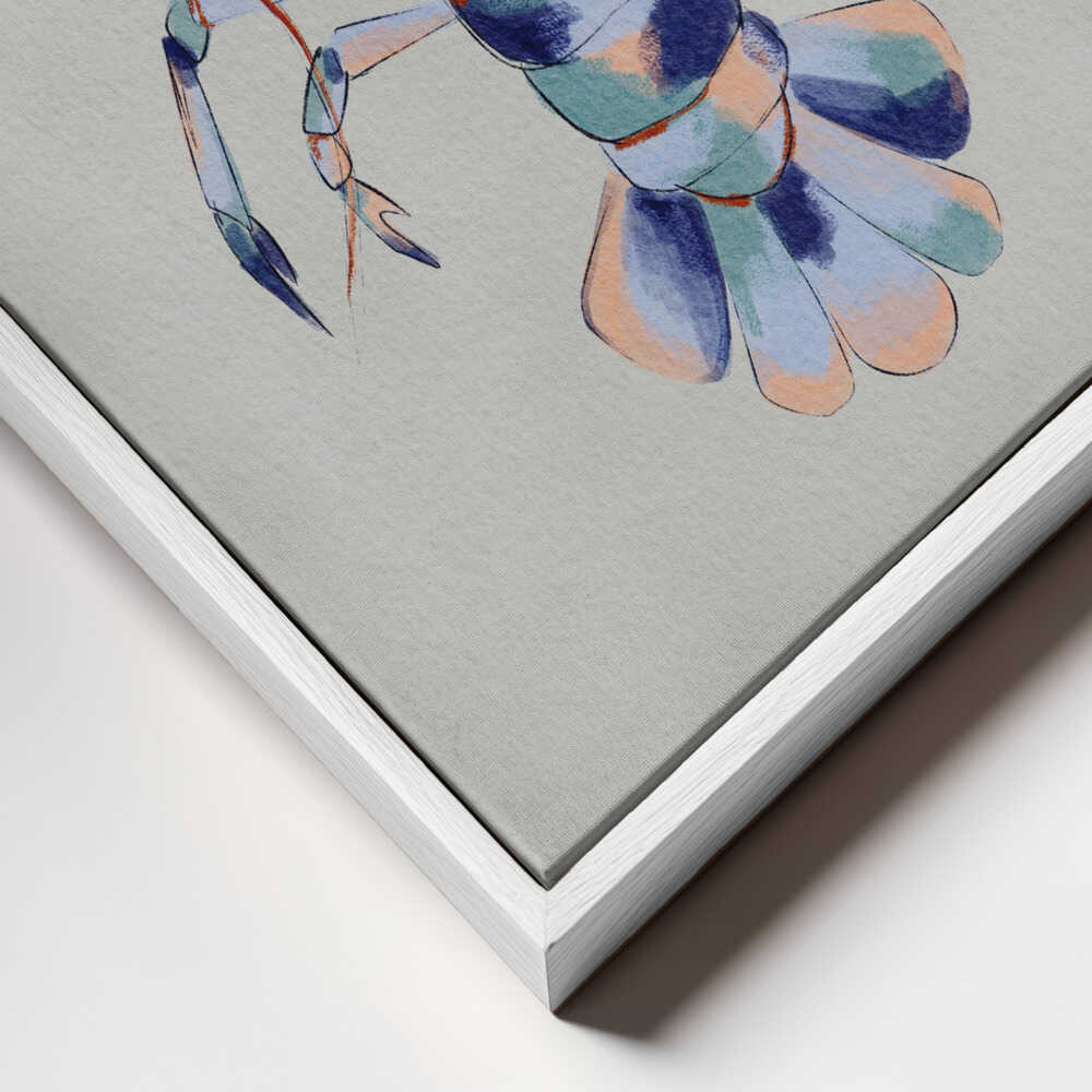 "Colorful Blue Lobster" by Nikita Jariwala — Animals Wall Art