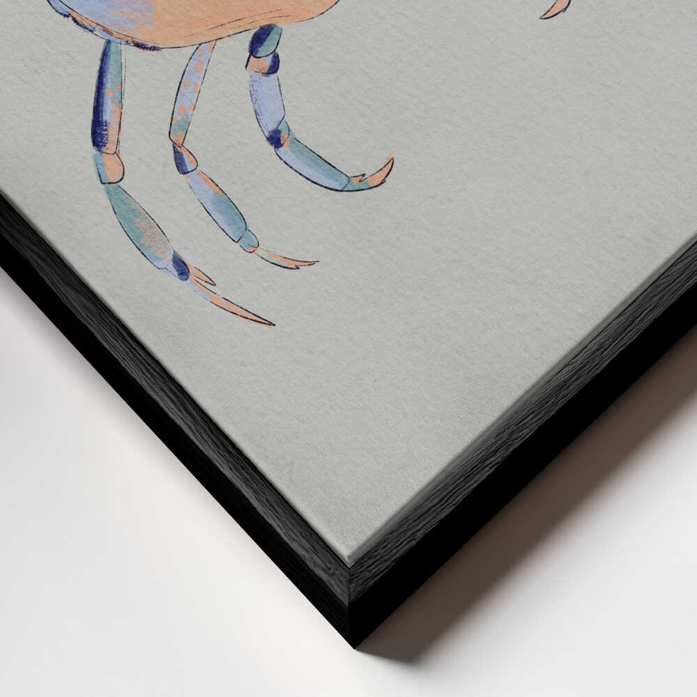 "Serene Blue Crab" by Nikita Jariwala — Animals Wall Art