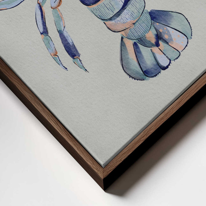 "Watercolor Blue Lobster" by Nikita Jariwala — Animals Wall Art