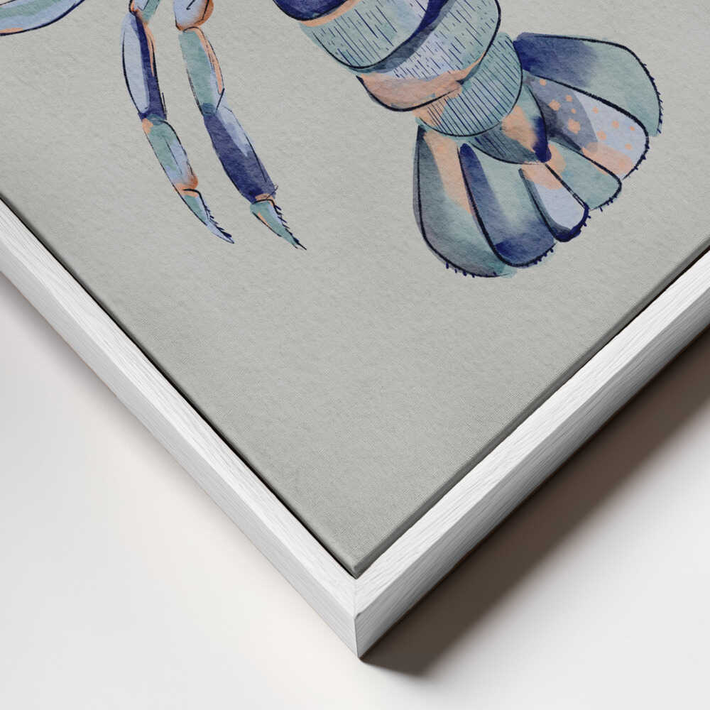 "Watercolor Blue Lobster" by Nikita Jariwala — Animals Wall Art