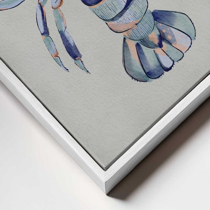 "Watercolor Blue Lobster" by Nikita Jariwala — Animals Wall Art