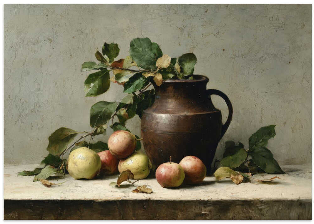 Autumn Apples And Pitcher