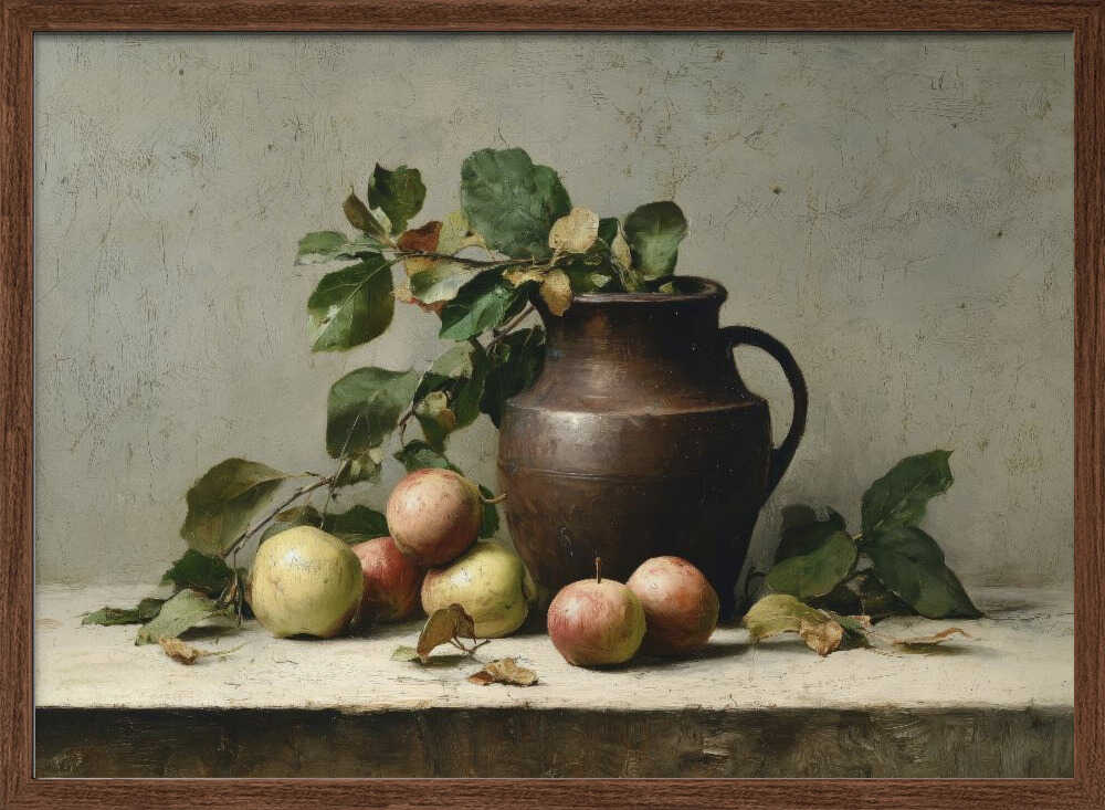 Autumn Apples And Pitcher