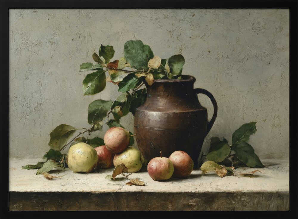 Autumn Apples And Pitcher