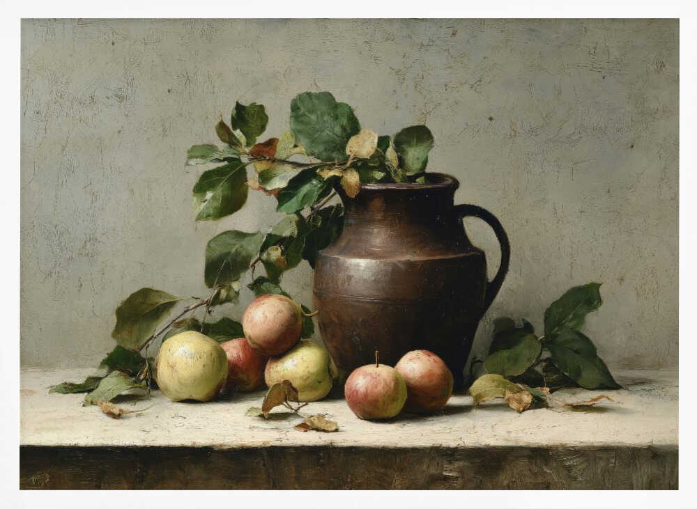 Autumn Apples And Pitcher