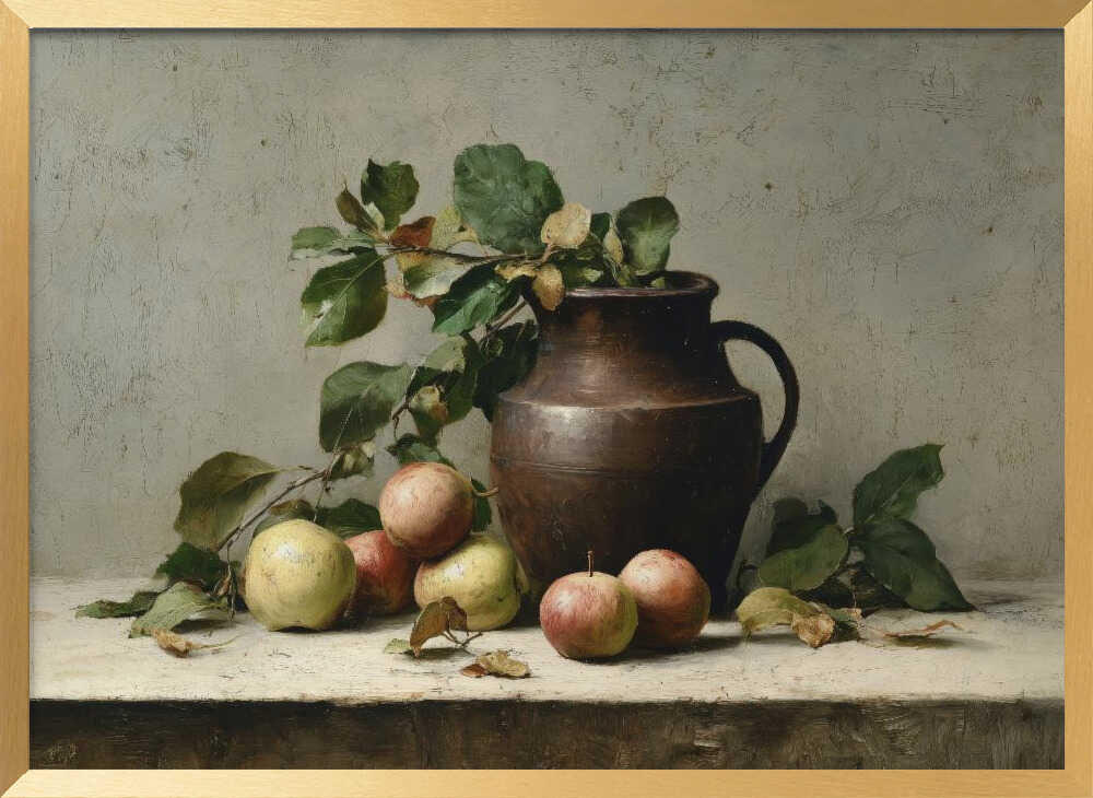 Autumn Apples And Pitcher