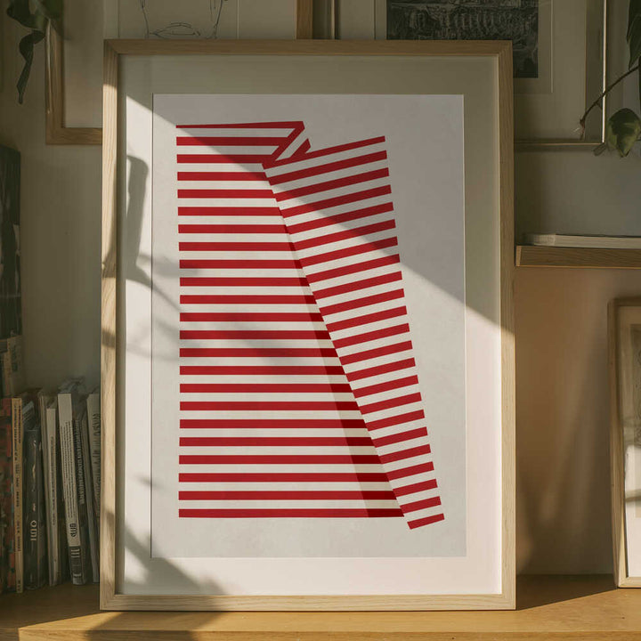 Abstract Red Stripes