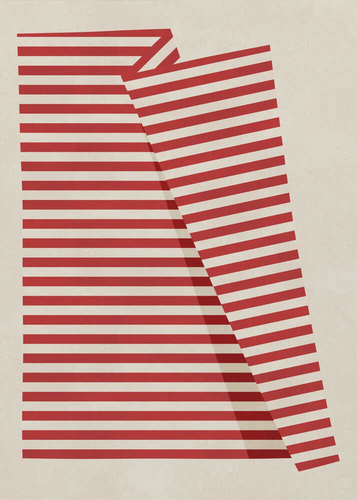Abstract Red Stripes
