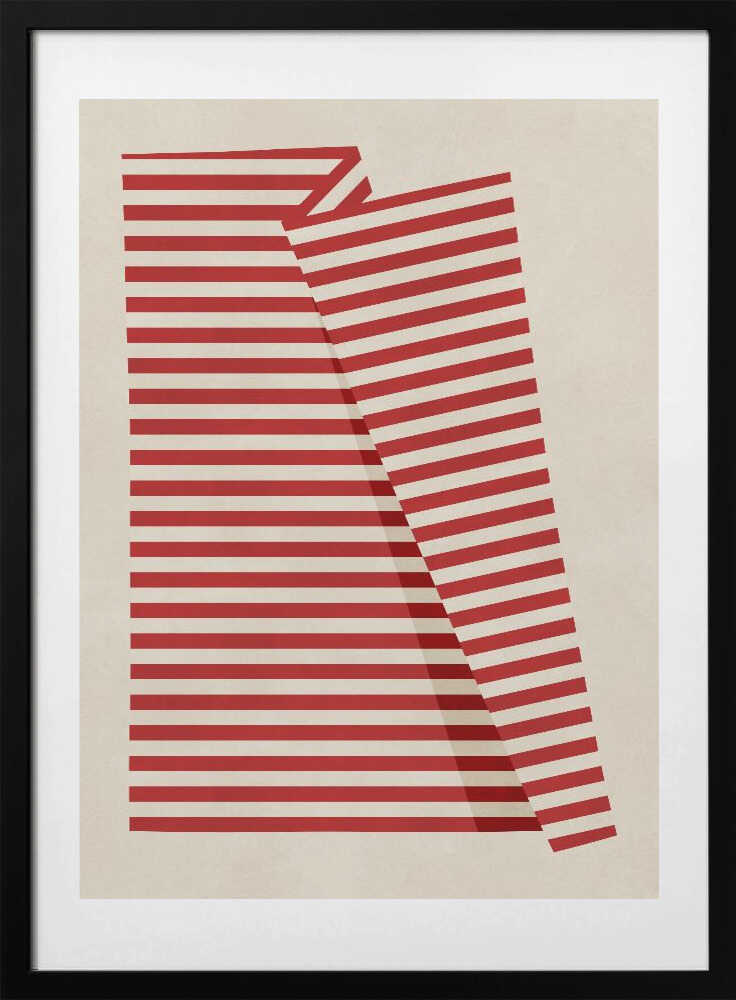 Abstract Red Stripes