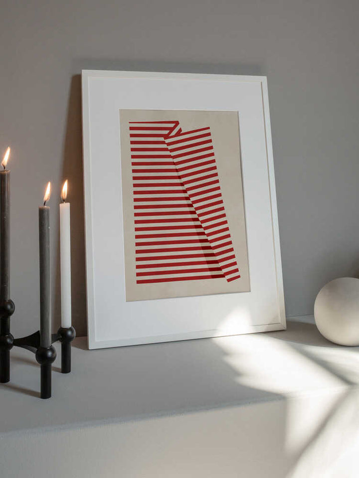 Abstract Red Stripes