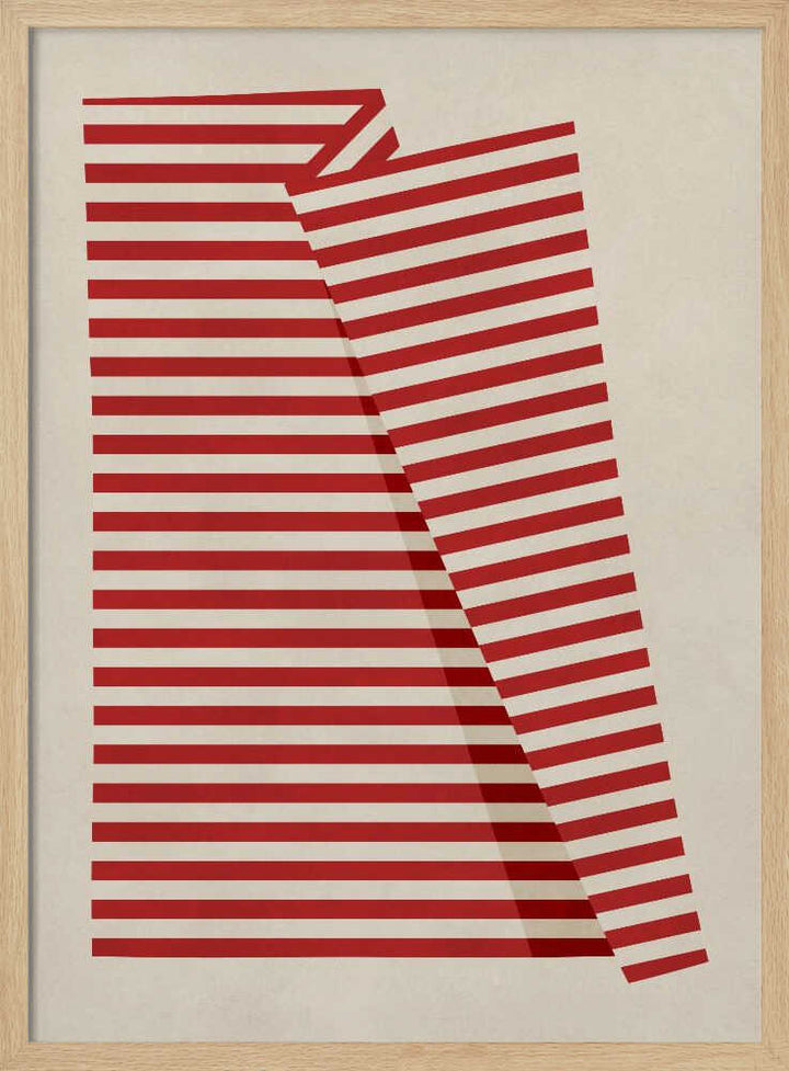 Abstract Red Stripes