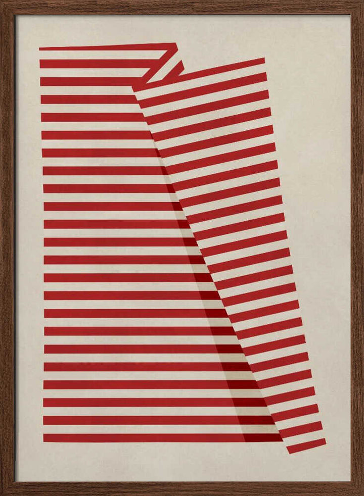 Abstract Red Stripes