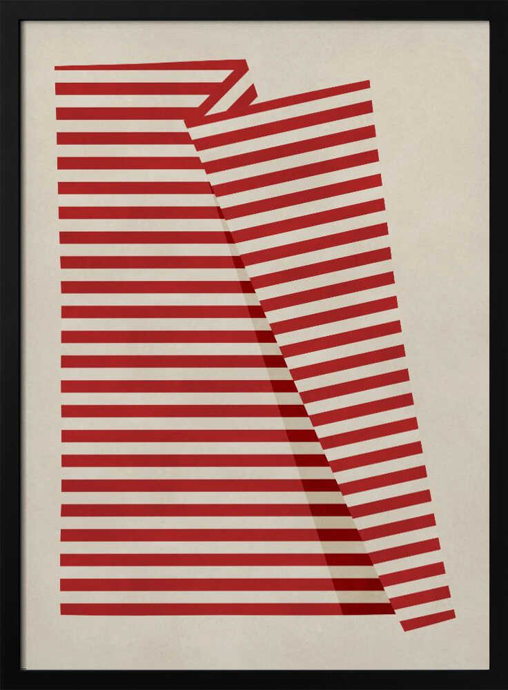 Abstract Red Stripes
