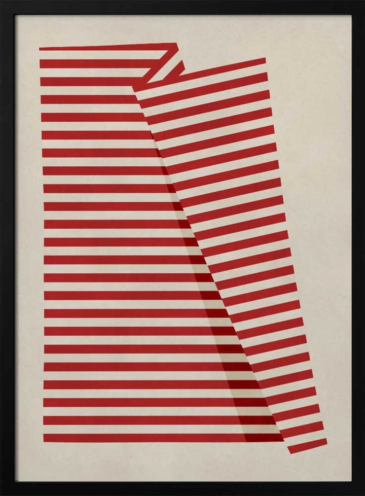 Abstract Red Stripes