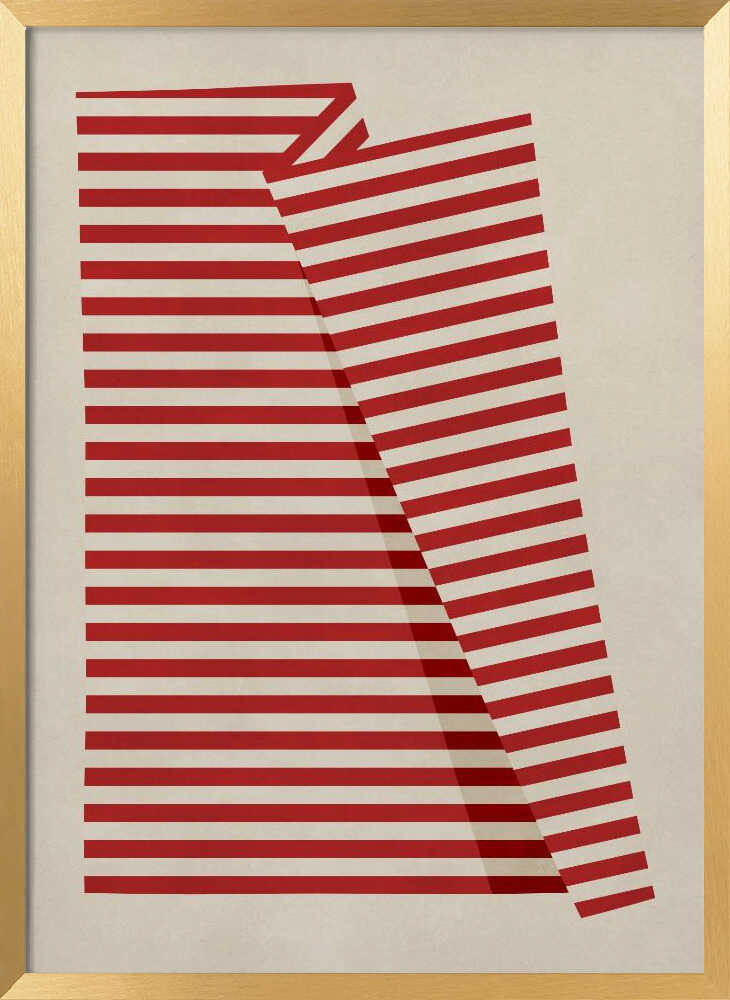 Abstract Red Stripes
