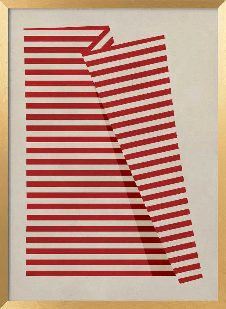 Abstract Red Stripes