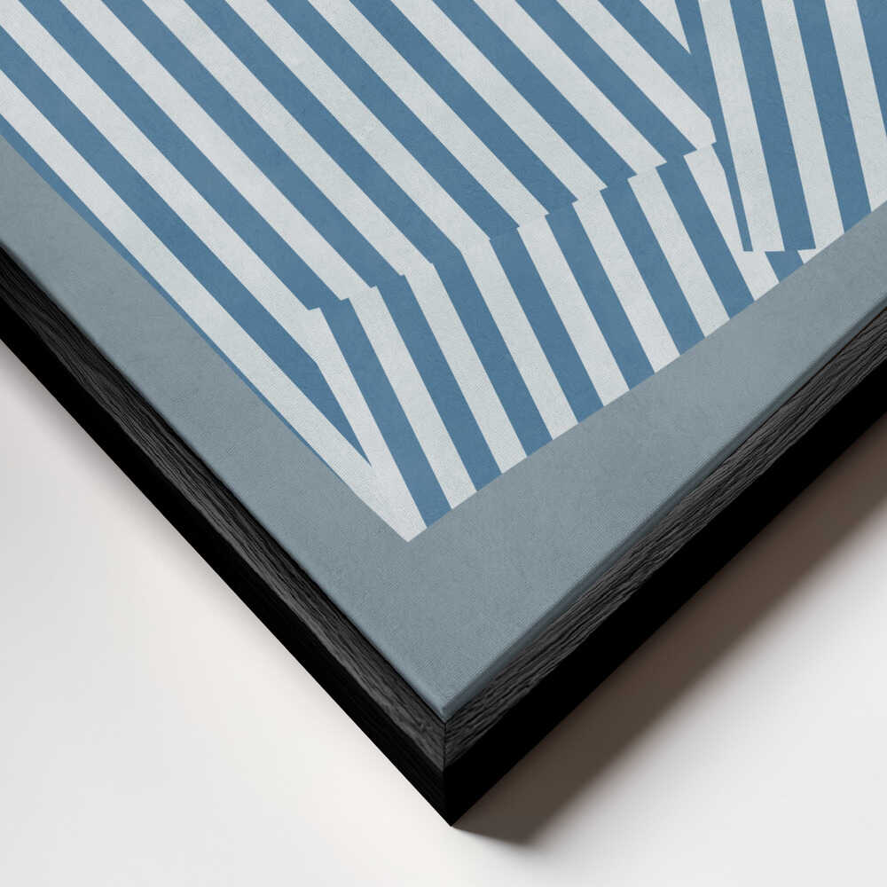 Blue Striped Illusion