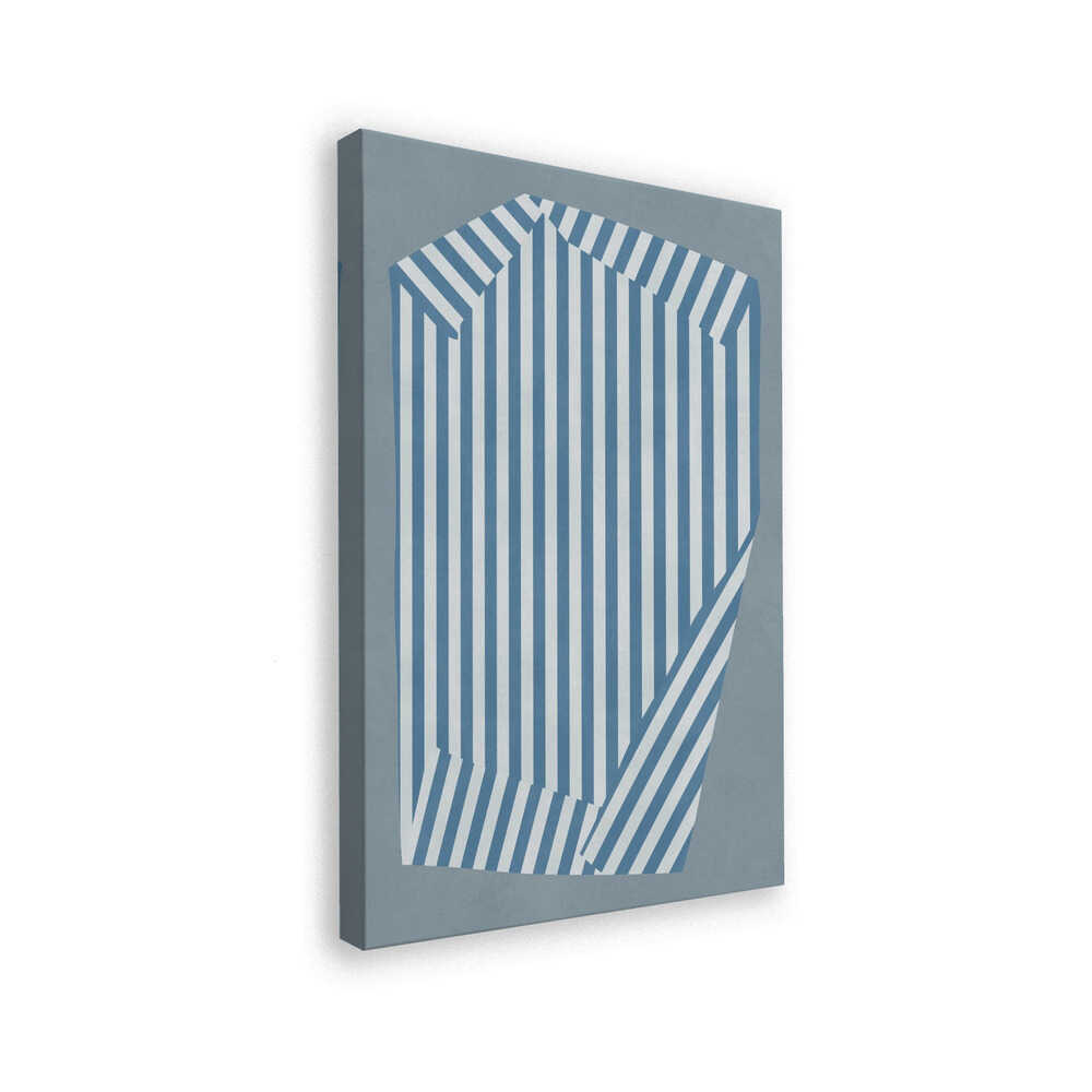 Blue Striped Illusion