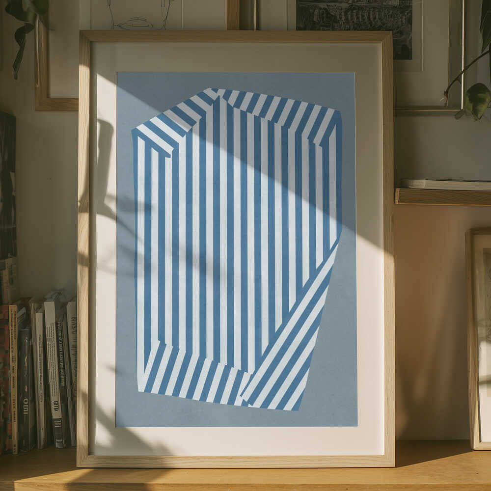 Blue Striped Illusion