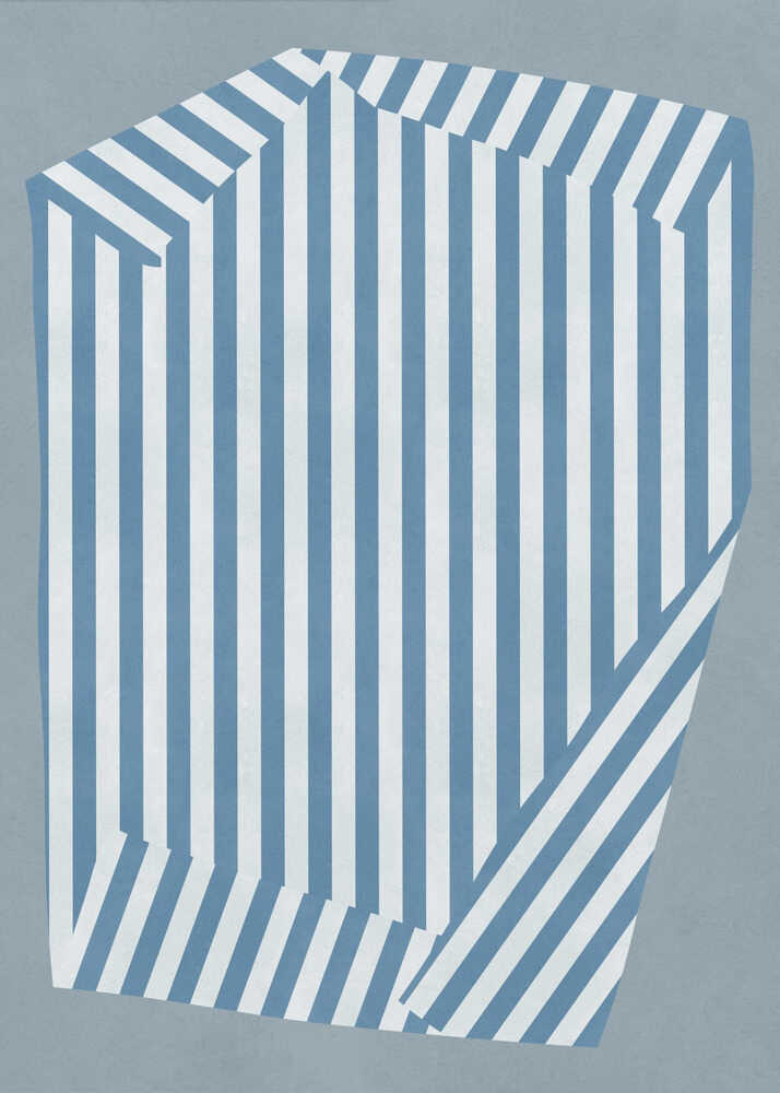 Blue Striped Illusion