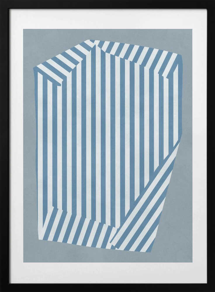 Blue Striped Illusion
