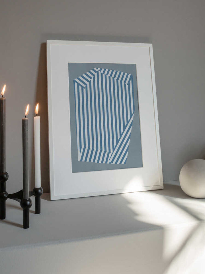Blue Striped Illusion
