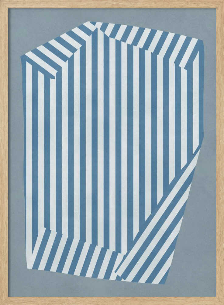 Blue Striped Illusion