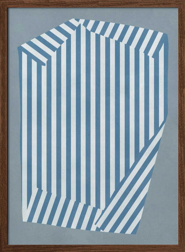Blue Striped Illusion